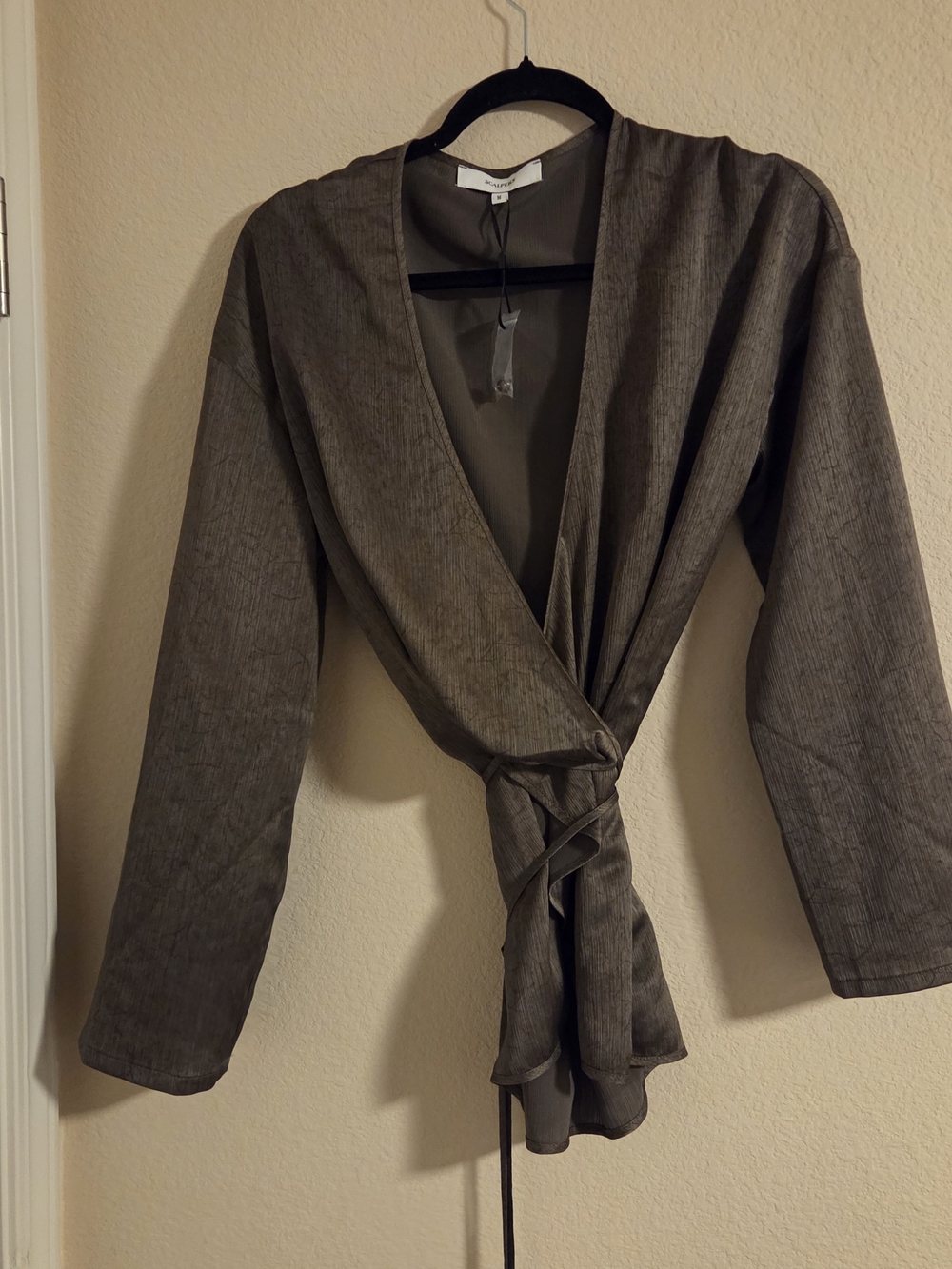 Scalpers Women's Taupe Wrap with Waist Tie
